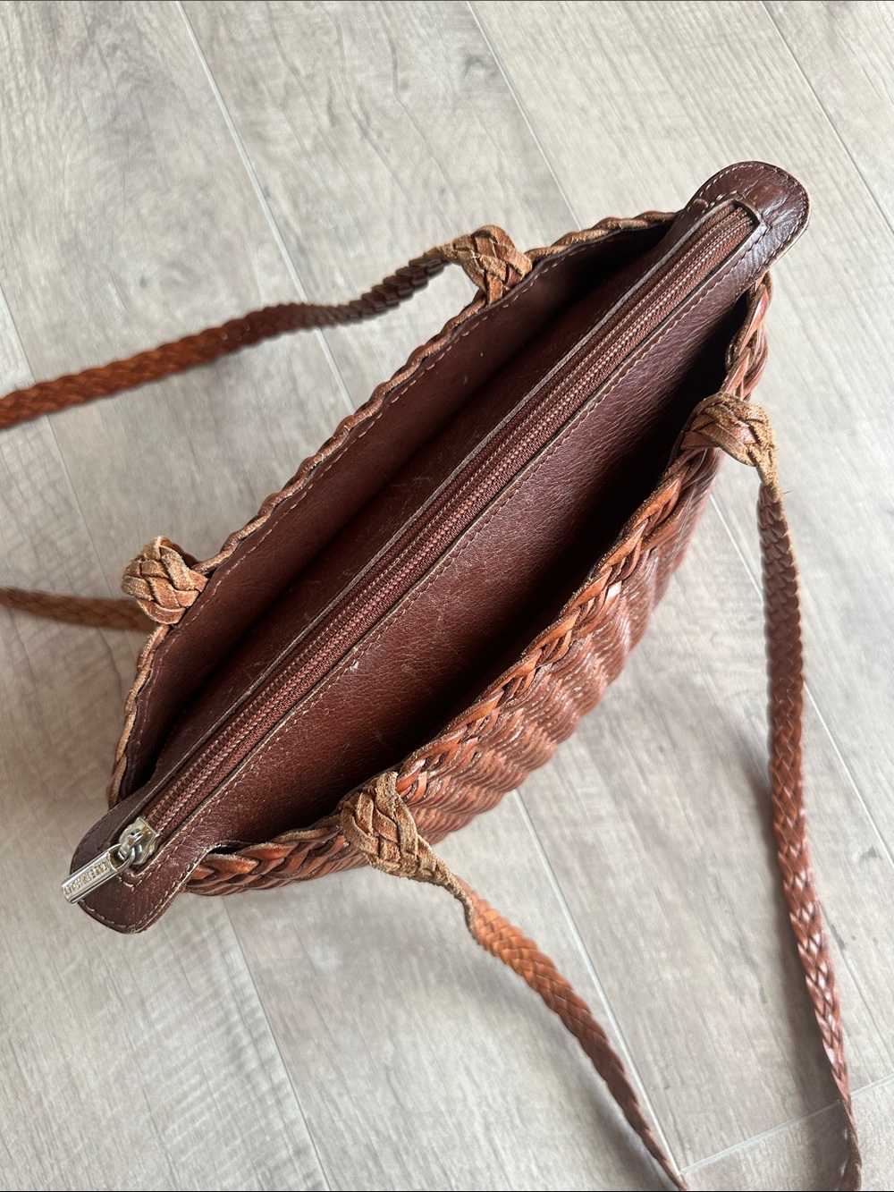 Vintage Ellepi Leather Woven Purse - Picture 3 of 8